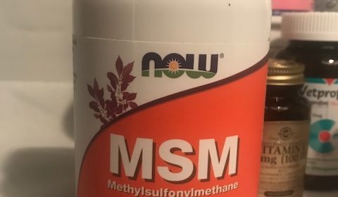 Image of MSM Human Grade Joint Supplement that I give My Dog for Joint and Arthritis Relief