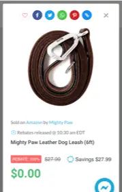 image of free dog leash